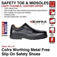 Cofra Worthing Metal Free Slip On Safety Shoes