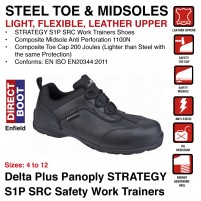 Delta Plus Panoply STRATEGY S1P SRC Safety Work Trainers