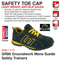 GR86 Groundwork Mens Suede Safety Trainers