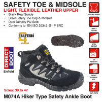 M074A GRAFTERS Hiker Type Safety Ankle Boot