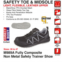 M989A GRAFTERS Fully Composite Non Metal Safety Trainer Shoe