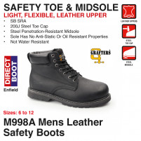 Mens Leather Safety Boots - M998A