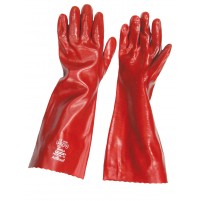 MS630 18" Red PVC Gauntlet Gloves