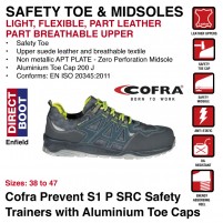 Cofra Prevent S1 P SRC Safety Trainers with Aluminium Toe Caps